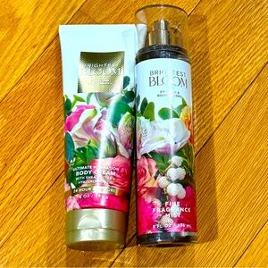 NWT Bath & Body Works Brightest Bloom 2 Piece Set